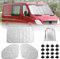 Opaltool Parasol para Parabrisas para Mercedes Sprinter 2006-2019, 3 PCS Juego de Parasol Térmico Interno, Bloquea Rayos UV, Ofrece Privacidad y Protección Solar Eficaz