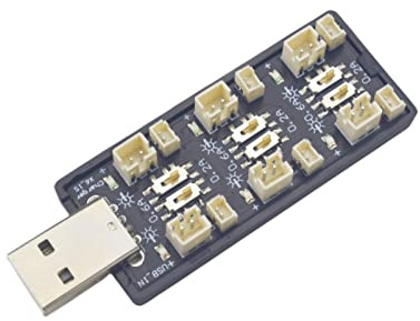 ZYGY 1S Chargeur Six Canaux USB à 3.7V / 4.2V pour HS210 H36 GooLRC T36 ATOYX AT-66 Quadcopter Chargeur de Batterie au Lithium Wltoys V911 RC Drone Chargeur de Batterie au Lithium
