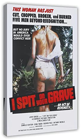 HDTS Classic Movie I Spit on Your Grave Poster Canvas Poster Wall Art Decor Print Picture Paintings for Living Room Bedroom Decoration Frame: 20x30inch(50x75cm)