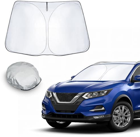 CDEFG Compatible con Nissan Qashqai j12 2021-2023 2024 Cubiertas de protección Solar Parasol Parabrisas Delantero Parabrisas Parasol Coche Qashqai j12 Accesorios