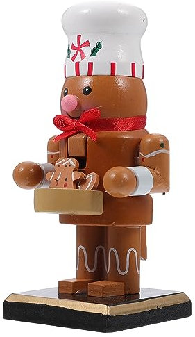 IMIKEYA Nussknacker Dekoration Weihnachtsfiguren Glitzer Für Spielzeugdeko Schreibtischdeko Cartoon-nussknacker-deko Walnuss-Puppen-Ornament Schreibtischpuppen-festtagsdekoration