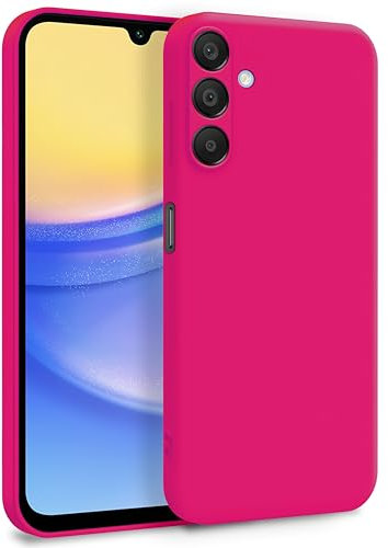 MyGadget Cover per Samsung Galaxy A15 5G - Custodia in Silicone Morbido a Doppio Strato – Case con Protezione Fotocamera & Fodera Interna Antigraffio - Pink