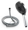 OFFO Shower Head and Hose 1.5m, 6 Modes Handheld Shower Head Large Powerful Boosting Handheld Showerhead for Low Water Pressure ShowerHead,Chrome