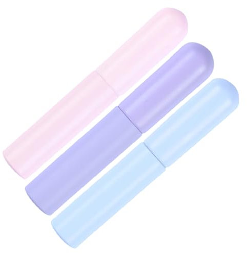 WOONEKY 3Pezzi Pennelli per Labbra Silicone Applicatori per Trucco Rossetto e Maschera Labbra Pennello per Correttore e Balsamo Strumenti di Bellezza Riutilizzabili