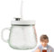 zwxqe Electric Mixing Mug | Electric High Speed Mixing Cup, Waterproof Glass Self Stirring - 350ml Electric Mixing Cup with Handle, Lid, Portable Coffee Cup for Home School Travel