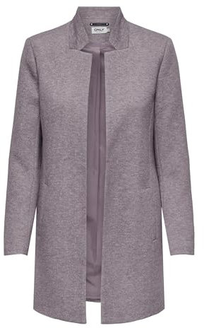 ONLY Damen Jacke Coatigan Soho einfarbiger Blazer 15149366 Moonscape Melange S