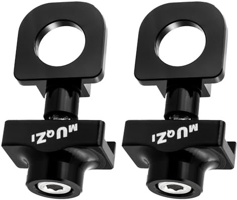 GIONAR Juego de 2 tensores de cadena de bicicleta – Tensores de cadena de velocidad única para BMX, bicicleta de carretera y bicicleta plegable – Montaje en cuadro con juego de tornillos
