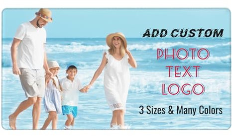 Extended Large Gaming Desk Mats Personalised, Custom Long Mouse Pad Desk Mats with Printing Photo/Logo/Text, Design Your Own Keyboard Laptop Computer Mouse Mats, Gifts for Friends Father Son, 40x75cm