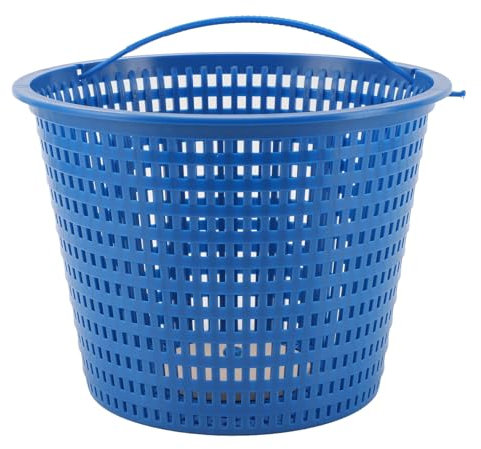 Panier pour skimmer pour piscine, panier pour skimmer de terre, panier de rechange pour filtre de piscine, panier de filtre pour piscine avec poignée, panier pour skimmer rond