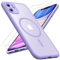 TOCOL für iPhone 11 Hülle für Magsafe, Vollständiger Kameraschutz Stoßfest Kratzfest Transluzente Rückseite Magnetisch Handyhülle für iPhone 11 Case, Lila