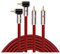 AJOHBM Audiophile Audio Cable Dual RCA to Dual RCA Compatible With AMP Sub-woofer Speaker Car DVD 2 RCA OFC Shielding Cable 1M 2M 3M 5M 8M 10M 12M(L-I,12meter)