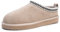 FITORY Damen-Slipper aus Wildleder | Flache Ministiefel mit Fell | Lässige und bequeme Damenschuhe für den Winter, Farbe Grau, Größe 38