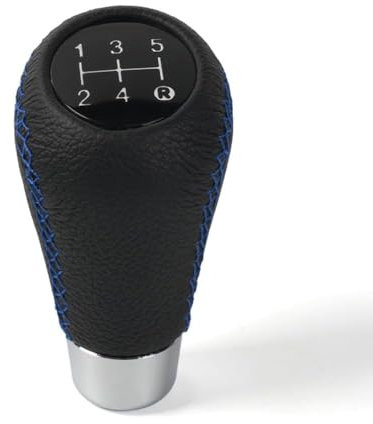 Schalthebel Auto für BMW E46, 5 Gang Schaltgetriebe Manueller Schaltknauf mit 4 Adaptern Schaltknauf Tuning Manueller,B