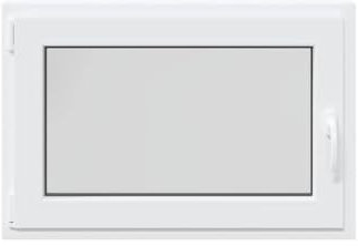 vidaXL Kellerfenster RISOR 90x50 cm Drehkipp DIN Links Weiß