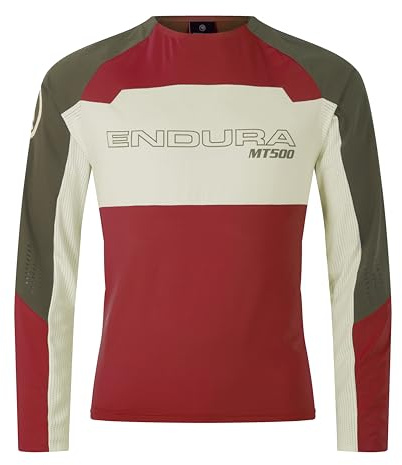 Endura MT500 Burner Lite Mens Long Sleeve Mountain Bike Jersey | Fast wicking lightweight technical fabrics