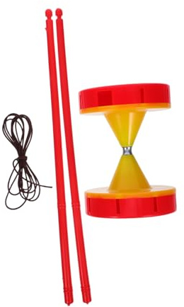 FRCOLOR 1 Satz Doppellagiger Chinesischer Diabolo mit Sticks und Schnur Interaktives Yoyo für Jugendliche und Anfänger für Fitness und Geschicklichkeitsverbesserung
