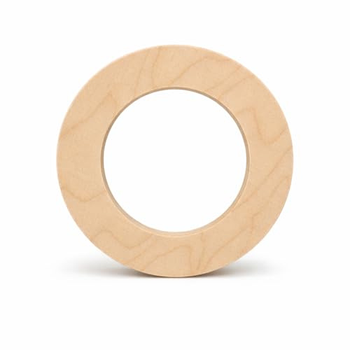 Xanadu Frames runder Holzrahmen aus Birke – Holzring rund – 12 mm stark – CNC-gefräst – Made in Germany (60cm)