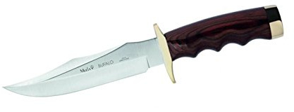 ELECTROPOLIS Jagdmesser Muela Buffalo gedrückt Korallenholzgriffe und Alpaka, Gesamtgröße von 29 cm + Mehrzweck-Geschenkkarte