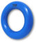 WEPO Kauring Hund Ø 9cm Blau - Wurfspielzeug für Hunde - Dog Toys - interaktives Spielzeug für Hunde - Gummi Ring zum Apportieren & Werfen - Für ausreichend Beschäftigung