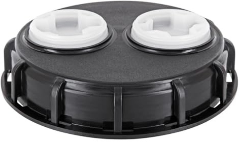 REKUBIK IBC Deckel DN 150 mit 2X G2 Stopfen geschlossen TPE-V