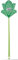 Fackelmann Fliegenklatsche, Motiv Frosch, 47 cm, Gelb, Grün, Schwarz
