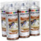 Vernis transparent Lot 6 Bombes Peinture Spray Aérosol 6X400ml bois,métal,aluminium,verre,pierre,plastique