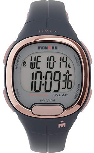 Timex Ironman 33mm Digitaluhr für Damen, schwarzes Kunstharz-Armband, TW5M35100