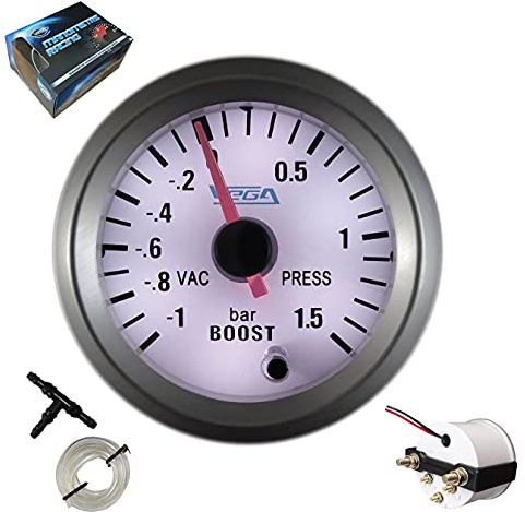 VEGA Manomètre pression turbo -1 à 1,5 bars 7 couleurs fond blanc 52 mm