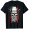 Amerikanische Bart-Cowboy-Totenkopf-Flagge im Used-Look T-Shirt
