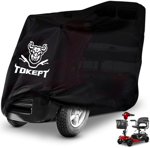 Tokept 210D wasserdichte Abdeckung für Elektromobile, Schwarz