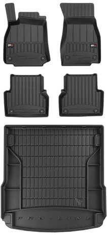 OMAC Fußmatten & Kofferraumwanne Set für Audi A6 C8 Avant 2018-2025 Gummi 5X