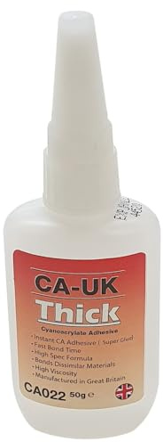 CA-UK Thick Cyanoacrylate Instant Adhesive, High Viscosity, 50g