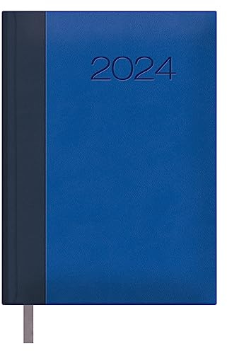 Jahresplaner 2023 - Wöchentlicher Organizer - Tag für Seite - Samstag und Sonntag gleiche Seite - Größe 14 x 20 cm - Modell Orleans - Blau - Dohe