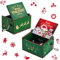 cobee Frohe Weihnachten Handkurbel Spieluhren, Holz Weihnachtsspieluhr Mini Vintage Gravierte Spieluhren Frohe Weihnachten Dekorationen Geschenke für Neujahr Weihnachten Jungen Mädchen Männer Frauen