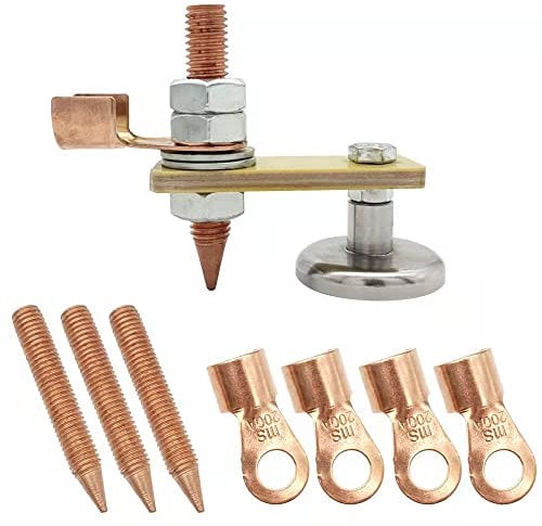 GYSRXS Magnetische Schweißstütze Starker Magnetismus Fix Erdungsklemme Support Single Starke Magnetische Erdungsklemme für Elektro Schweiß Ground