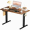 SMUG Stehpult, höhenverstellbar, elektrisch, zum Sitzen, Stehen, Computertisch, ergonomisch, steigend, moderner Aufzug, motorisierter Gaming-Desktop-Arbeitsplatz für Arbeit, Zuhause, Büro, 101,6 x 61