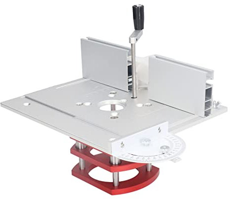 Oberfräsenlift mit Oberplatte, Universelles Design, 51 Mm Hubhub, Leicht und Rostfrei, Einfache Installation für Holzbearbeitungsmaschinen (Silber)