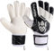 Keeperking SP 2.0, Junior, Jugendliche, Erwachsne, Kinder Torwarthandschuhe mit Fingersaves, Torwarthandschuhe Herren aus Latex mit starkem Griff und abnehmbarem Fingerschutz (6, Schwarz-weiß)