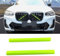 X3 G01 Kühlergrill Streifen Trim für BMW X3 G01 F25 X4 G02 F26 X5 G05 F15 E70 X6 G06 F16 E71 X7 G07, V-Brace Wrap Abdeckungen Grill Streifen Frontgrill Einfassungen Streifen (Grün)