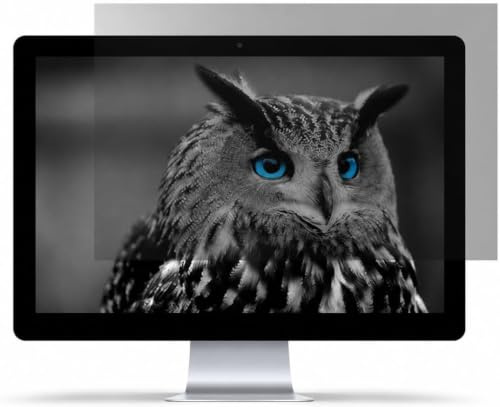 Natec Owl 27 Zoll Sichtschutzfolie 16:9, abnehmbar, Blendschutz, Matt | Abnehmbarer 27-Zoll-Blickschutzfilter mit Mikro-Lamellen, Blendschutz, >75 % Lichtdurchlass und Matt/Glanz-Oberfläche
