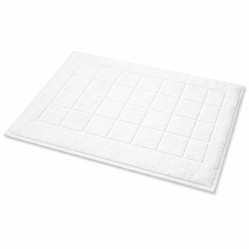 Betz Badvorleger Berlin Größe 50x70 cm 100% Baumwolle Badematte Badteppich Duschvorlage Qualität 650 g/m² Farbe weiß