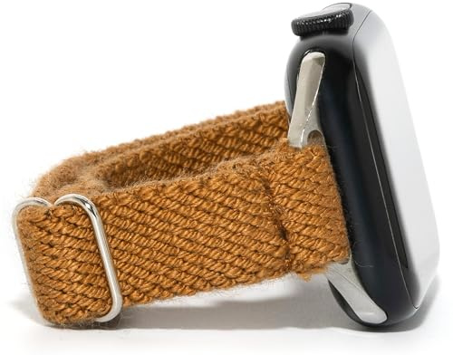 Braxley Armbänder aus Bio-Baumwolle für Damen und Herren, kompatibel mit allen Apple-Watch-Größen und Serien – waschbar, schweißabsorbierend, atmungsaktiv, elastisch Smartwatch-Armbänder