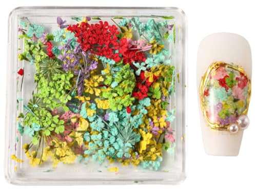 Japanese Fashion Dried Flower Nails Art Nails Art Decorations For Parties Weddings And Dateing