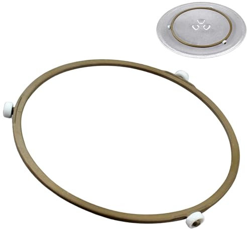 Anillos de soporte para microondas para platos de vidrio de microondas, anillo de bandeja de microondas de 7.4 pulgadas, anillo giratorio de microondas, anillo interior de repuesto para rueda de