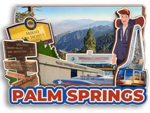 Palm Springs Kalifornien USA Holz 3D Kühlschrankmagnet Stadt Reise Souvenir niedlichen Kühlschrank Aufkleber Home Küche Dekoration