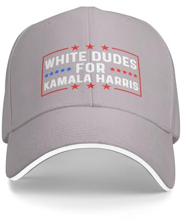 VINPHISH Weiße Dudes für Kamala Harris Kappe für Männer Baseball Kappe Trendy Caps