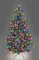 SHATCHI Künstlicher Weihnachtsbaum, Alaska-Kiefer, Schwarze Spitzen, Weihnachtsdekoration für Zuhause mit Metallständer, bunt, Alaskan-Schwarz, 6ft/180 cm