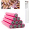 Liameph 12 PCS Nail Art Stamp Pen Set,DIY Nail Art Stamp Pen Set Nail Art Stamper Pen Nail Stamp Pens Comes,10 Different Pattern Stamp and 2 Nail Brush,Nail Art Stamp Pen DIY Nail Art Tools