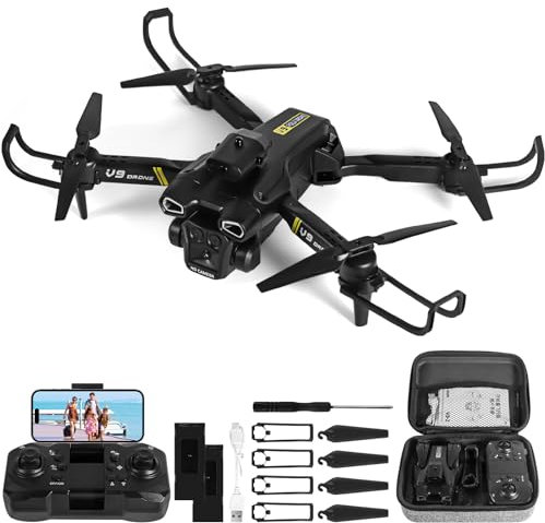 Drohne mit kamera 720p hd, WiFi FPV drone für Anfänger, RC Quadcopter mit 2 Batterien, Schwerkraft Sensor, Flip mode, Abflug/Landung mit einer Taste, One Taste Ruckkehr, Headless Mode