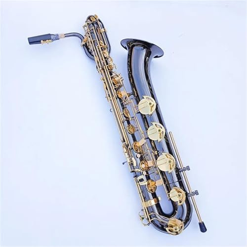 Professionelle Saxophon Professionelles Baritonsaxophon Messingrohr Schwarz Vernickelte Oberfläche Instrumentensaxophon Mit Koffer Und Zubehör